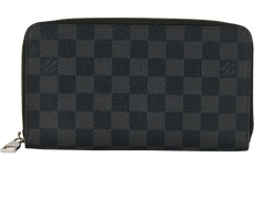 Louis Vuitton Zippy Wallet, Canvas, Damier Graphite, CA4117, 3*